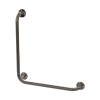 Winkelgriff für barrierefreies Bad 60/60 cm aus rostfreiem Edelstahl ⌀ 25 mm