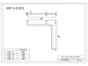 Duschhandlauf Winkelgriff für barrierefreies Bad 70/70 cm weiß ⌀ 32 mm mit Abdeckrosetten