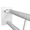 WC Klappgriff für barrierefreies Bad weiß 80 cm ⌀ 25 mm