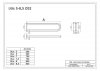 Stützgriff für barrierefreies Bad weiß 50 cm ⌀ 32 mm