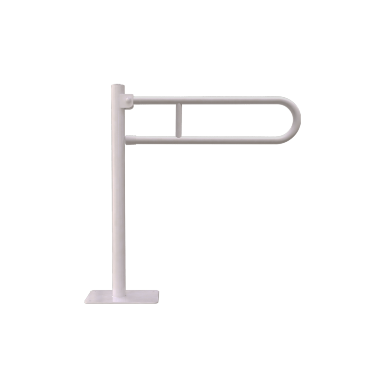 WC - Klappgriff für barrierefreies Bad freistehend weiß 80 cm ⌀ 25 mm
