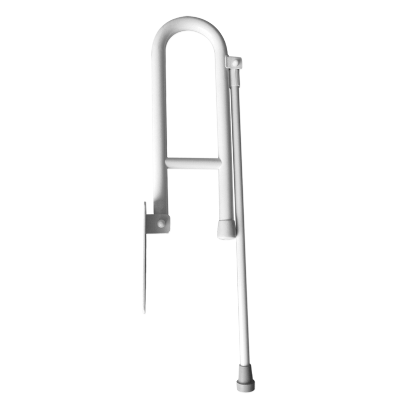 WC-Klappgriff für barrierefreies Bad mit Stützbein weiß 85 cm ⌀ 32 m