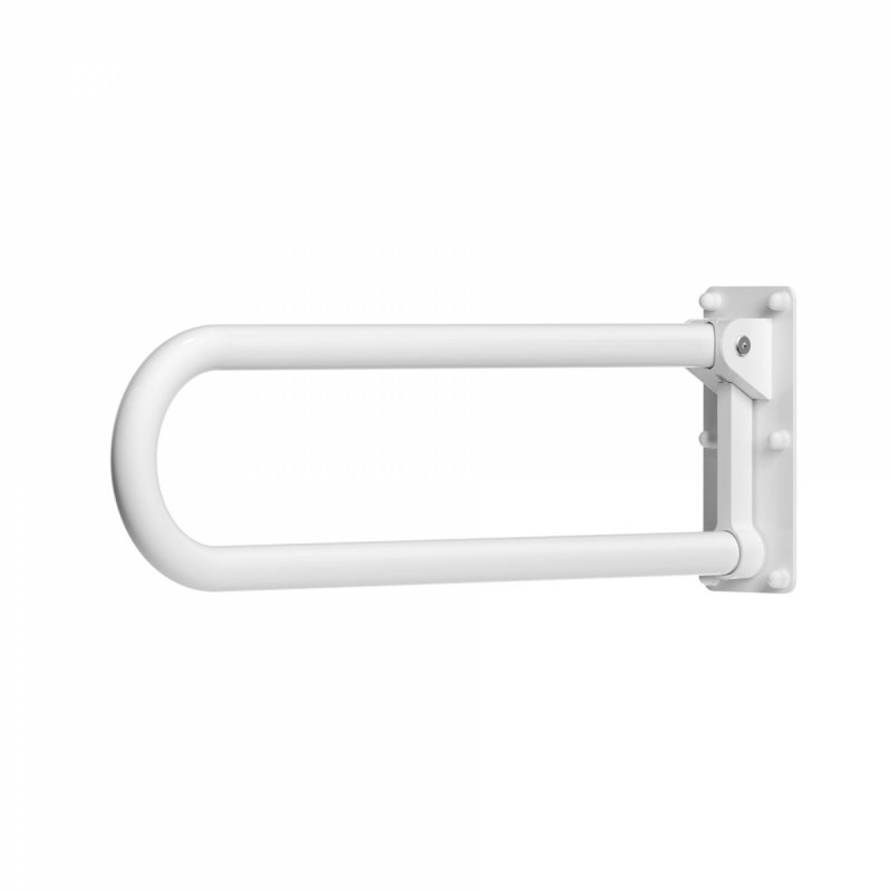 Klappgriff am Waschbecken für barrierefreies Bad weiß 50 cm ⌀ 32 mm