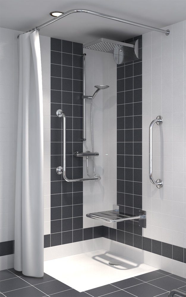 Duschvorhang für Dusche oder Badewanne 120 x 200 cm