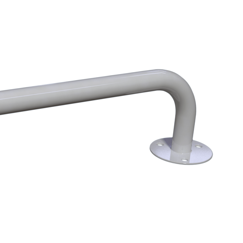 Handlauf für barrierefreies Bad 150 cm weiß ⌀ 25 mm