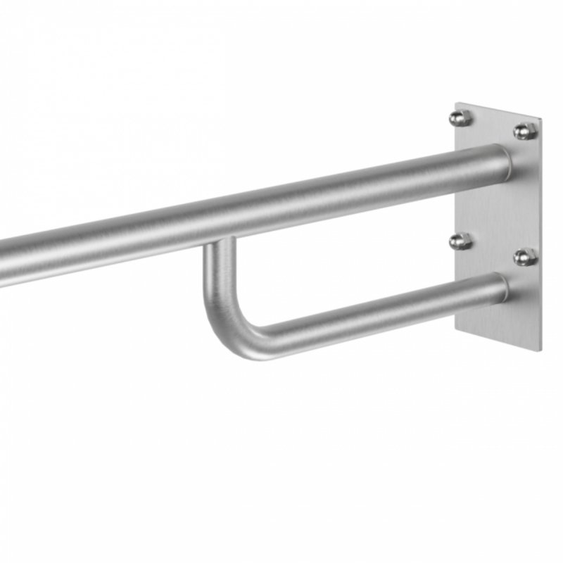 Stützgriff für barrierefreies Bad 80 cm aus rostfreiem Edelstahl ⌀ 32 mm MODULAR