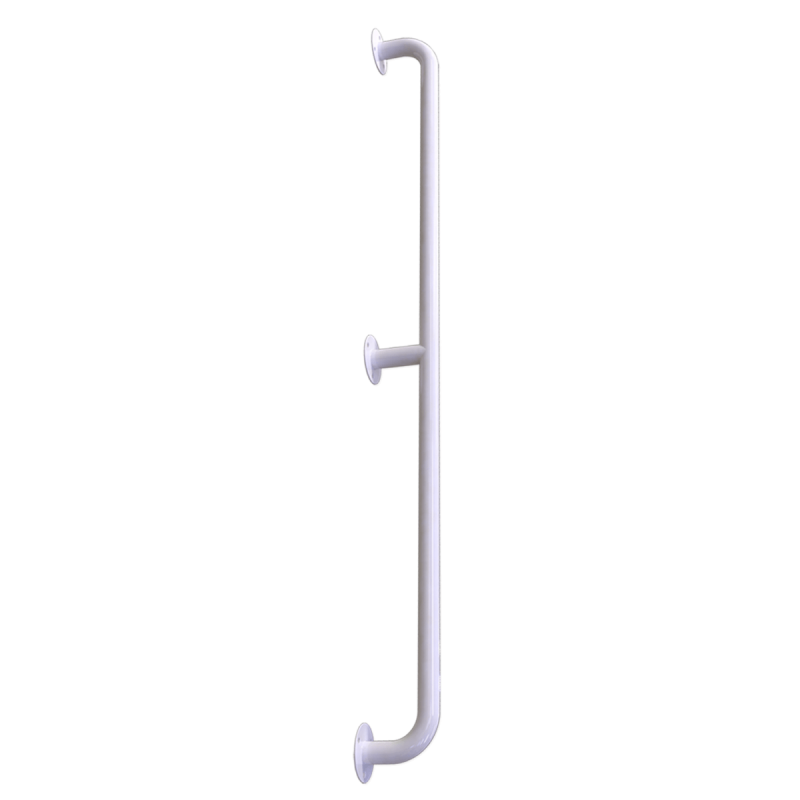 Handlauf für barrierefreies Bad 160 cm weiß ⌀ 32 mm