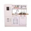 Drewniana kuchnia dla dzieci światło led + garnki ECOTOYS