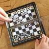 WOOPIE IQ Gra Szachy Warcaby Magnetyczne 2w1 Podróżna Kieszonkowa