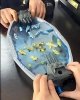 WOOPIE Gra Zręcznościowa Bitwa Morska Statki 3D Wyrzutnia Kulek