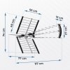 Antena zewnętrzna kierunkowa TV ultra HD 4K Berdsen BD-953