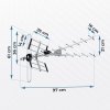 Antena zewnętrzna kierunkowa TV ultra HD 4K Berdsen BD-954