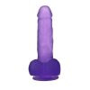 DILDO 7’’ JELLY STUDS FIOLETOWE