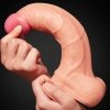 DILDO 10 DUAL LAYER PLATINUM SILICONE COCK