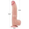 12'' KING SIZED SLIDING SKIN DUAL LAYER DONG