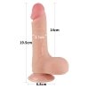 DILDO 7.5'' SLIDING SKIN DUAL LAYER DONG FLESH