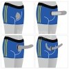 CHIC STRAP-ON SHORTS (32 - 35 CALI W PASIE) NIEBIESKI