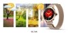 Smartwatch Damski VELTORI VT340-1 Złota Bransoleta + Różowy Pasek Silikonowy
