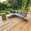 ZESTAW MEBLI OGRODOWYCH narożnik sofa stolik LEKKI komplet gród ALUMINIUM