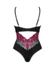 Obsessive - Seksowne Body Z Kwiatowej Koronki Rosenty M/L