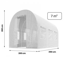 Folia na tunel ogrodowy 2x3,5m (7m2) biały Plonos