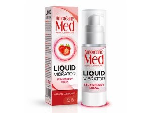 Żel/sprej-Liquid Vibrator Strawberry 30ml.
