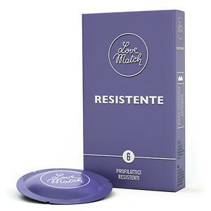 Prezerwatywy-Love Match Resistante  - 6 pcs pack