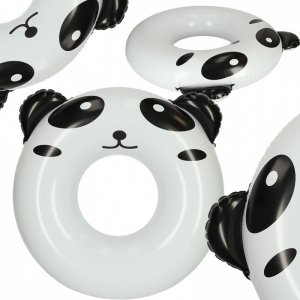 Kółko do pływania koło dmuchane kółko plażowe panda 80cm max 60kg