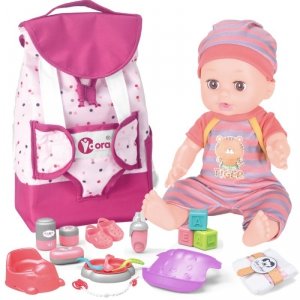 WOOPIE ROYAL Zestaw Opiekunka Lalka Bobas z Akcesoriami 19 el.