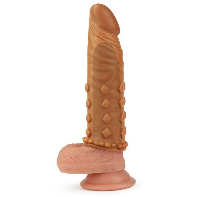Add 2&quot;&quot; Pleasure X Tender Penis Sleeve Brown