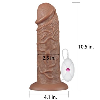 10.5&#039;&#039; Realistic Chubby Vibrating Dildo