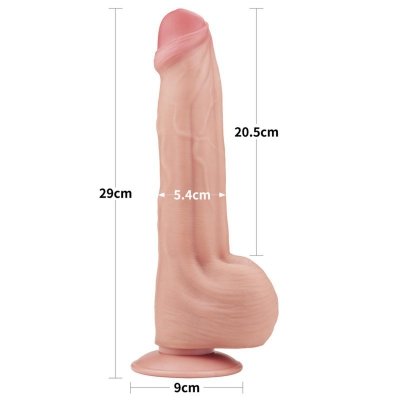 11.5&#039;&#039; King Sized Sliding Skin Dual Layer Dong