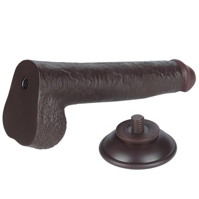 9&#039;&#039; Sliding Skin Dual Layer Dong Black