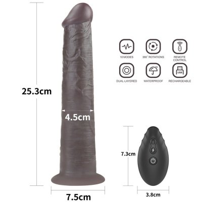 10&#039;&#039; Dual Layered Platinum Silicone Rotator