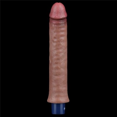 9.5&quot; REAL SOFTEE Rechargeable Silicone Vibrating Dildo