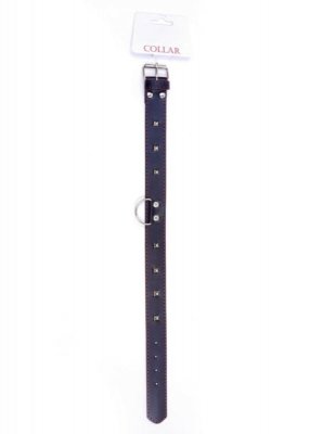 Fetish B - Series Collar with studs 3 cm Red Line