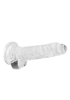 7&quot;&quot; / 18 cm Realistic Dildo With Balls - Transparent