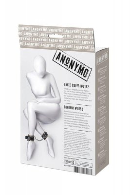 Anonymo handcuffs, PU leather, print, 27 cm