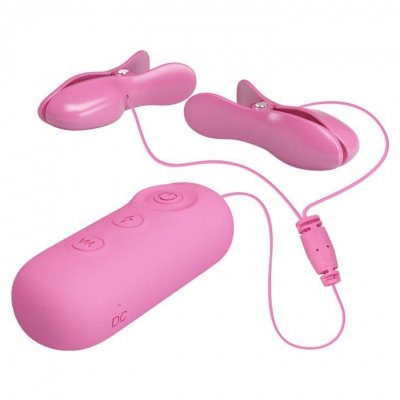 PRETTY LOVE -NIPPLE CLIP, 7 vibration functions 3 electric shock functions