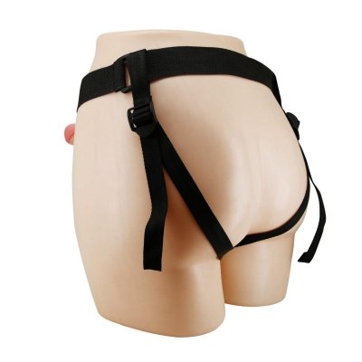 PRETTY LOVE - Mavis Flesh, Universal Strap-On Harness, Dildo 7.4&#039;&#039; TPR