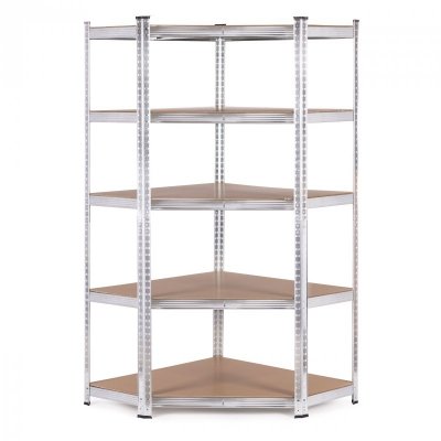 Regał magazynowy narożny 180x90x40 cm stal galwanizowana 5 półek 875 kg ModernHome