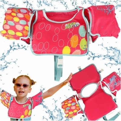 Kamizelka dmuchana BESTWAY 32174 kapok z rękawkami 3-6lat 19-30kg różowa