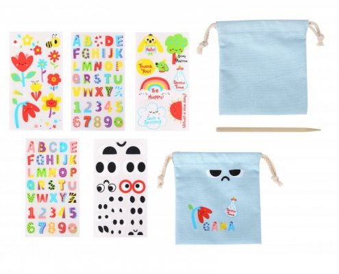 WOOPIE ART&FUN Zestaw Kreatywny Magiczna Torebka + Naklejki do Dekoracji ponad 109 szt. (ZESTAW 5 SZT.)