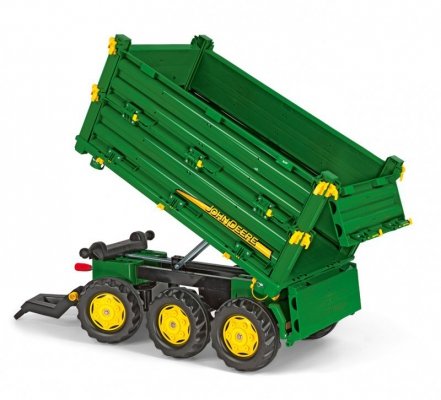 Rolly Toys rollyMulti Trailer -  Przyczepa Wywrotka Rolly Multi John Deere 3 osiowa