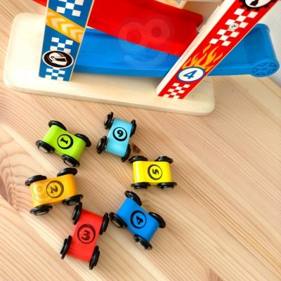 TOOKY TOY Kolorowa  Zjeżdżalnia Tor Dla Samochodów