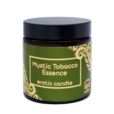 Zmysłowa świeca sojowa do romantycznych chwil. Świeca o zapachu Mystic Tobacco Essence.