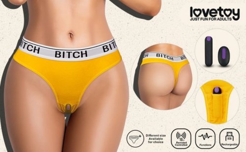 MAJTKI BITCH VIBRATING PANTIES (28~32 CALI W TALII)
