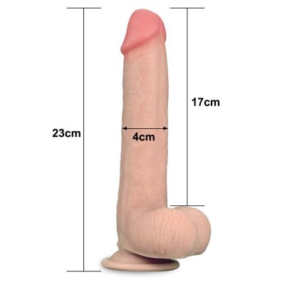 DILDO 9&#039;&#039; SLIDING SKIN DUAL LAYER DONG