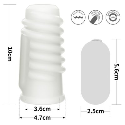 PIERŚCIEŃ NAKŁADKA VIBRATING SPIRAL KNIGHTS RING (WHITE)
