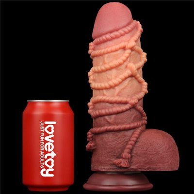 9.5&#039;&#039; DUAL LAYERED PLATINUM SILICONE COCK WIT